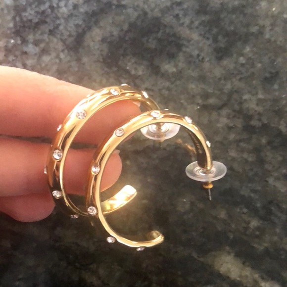 Alison Lou for jcrew hoop earrings - Picture 2 of 3